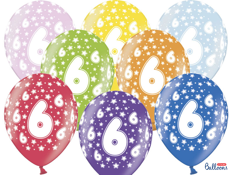 Balóny "6" (6ks)