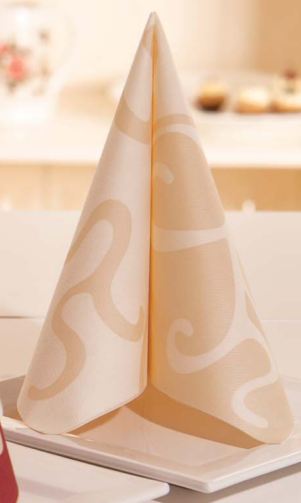 Servítky netkaný textil "F" - creme