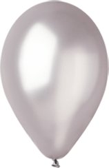 Balóny STRIEBORNÉ (10 ks)