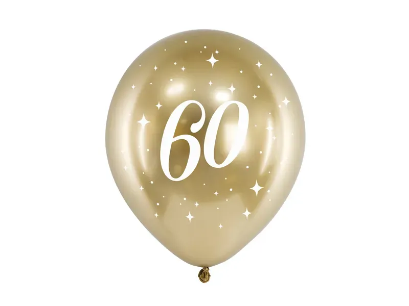 Balóny 60 zlaté (6ks)