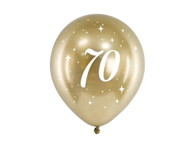 Balóny 70 zlaté (6ks)