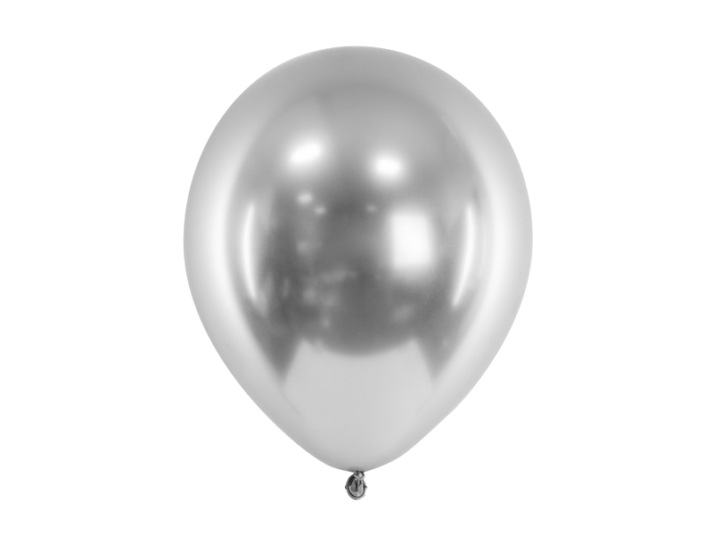 Balóny - metal silver (10 ks)