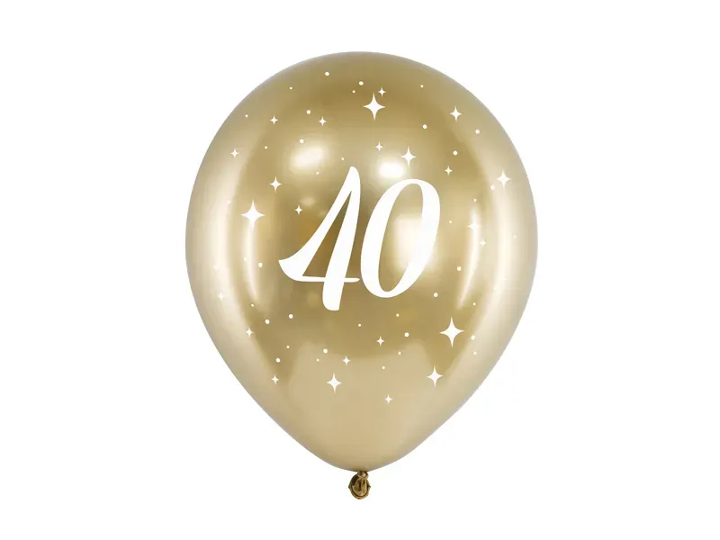 Balóny 40 zlaté (6ks)