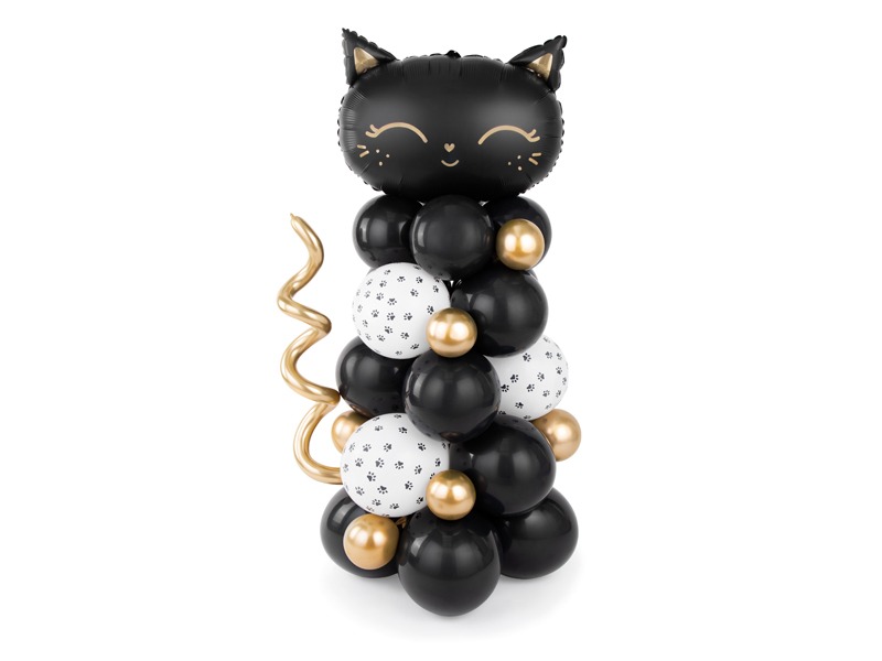 Balónový set mačička čierny 83x140cm