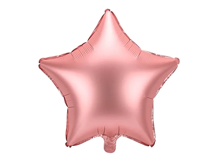 Balón fóliový Hviezda 48cm rose gold