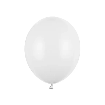 Balón pastelový BIELY 23cm