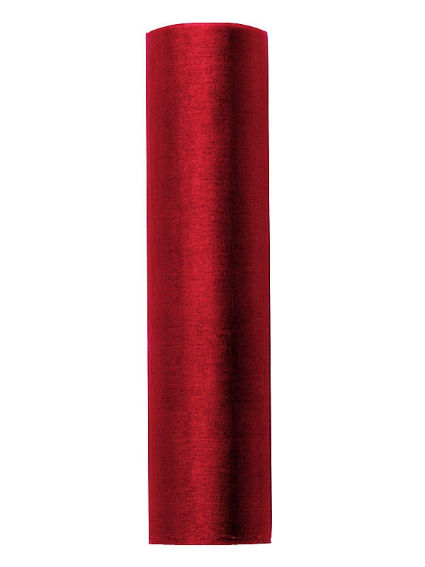 Organza 16cm červená