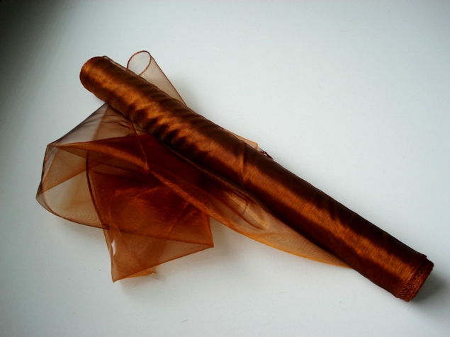 Organza 39 cm MEDENÁ