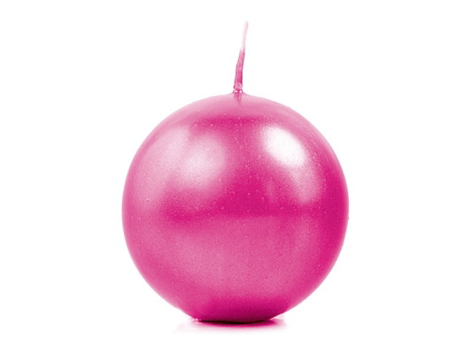 Sviečka guľa cyklámenová 6cm