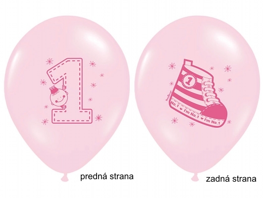 Balóny TENISKA ružové (10ks)