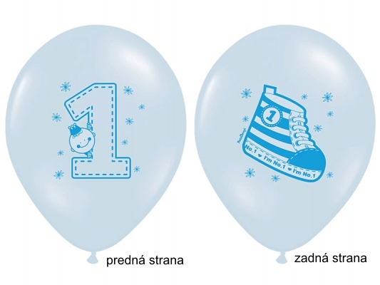 Balóny TENISKA modré (10ks)