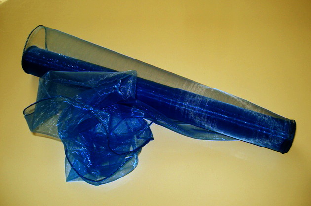 Organza 39 cm TMAVO MODRÁ